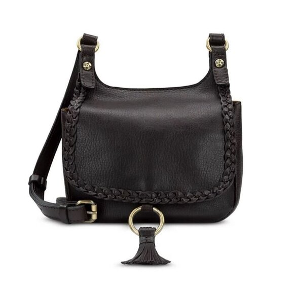 PATRICIA NASH Linny leather saddle small crossbody bag - Chocolate brown DEFECT - Picture 1 of 12